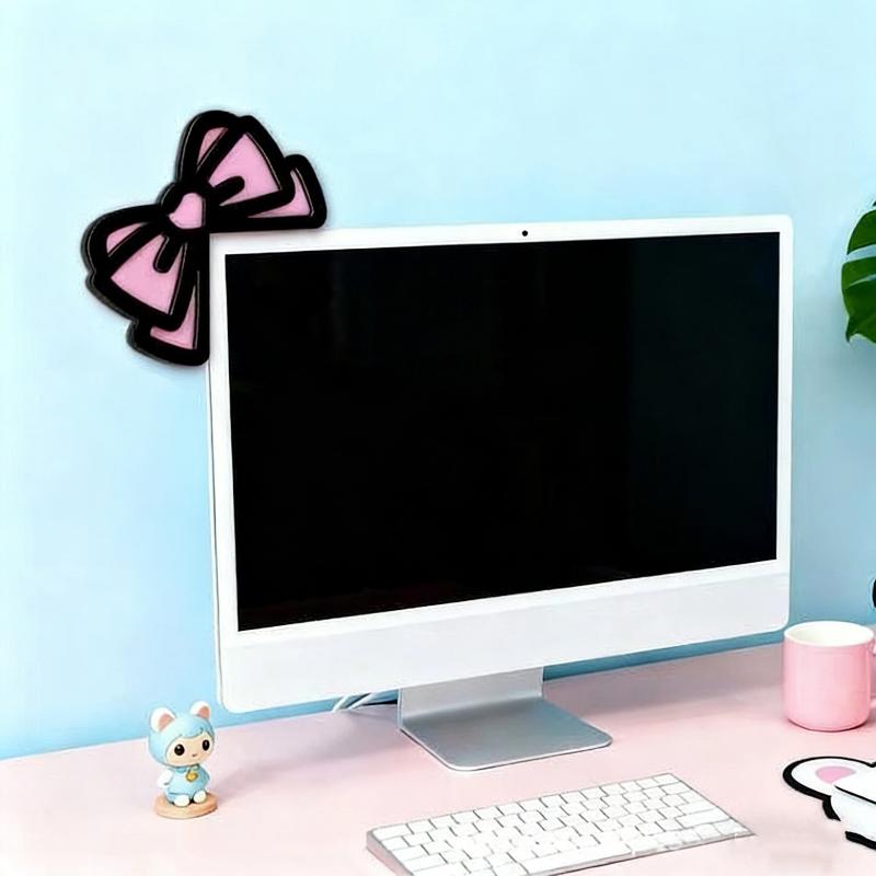 New 1/2Pcs Wooden Bowknot PC A - Gaming Accessories Monitor review and price