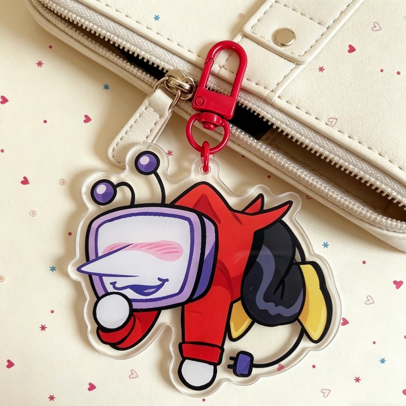 Cute Spamton Acrylic Keychain  - Gaming Accessories Girly review and price