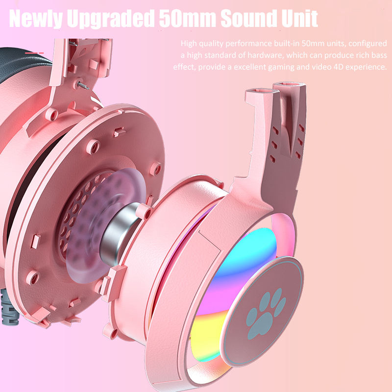 Cute Cat Ear Gaming Headphones - Gaming Accessories Monitor review and price