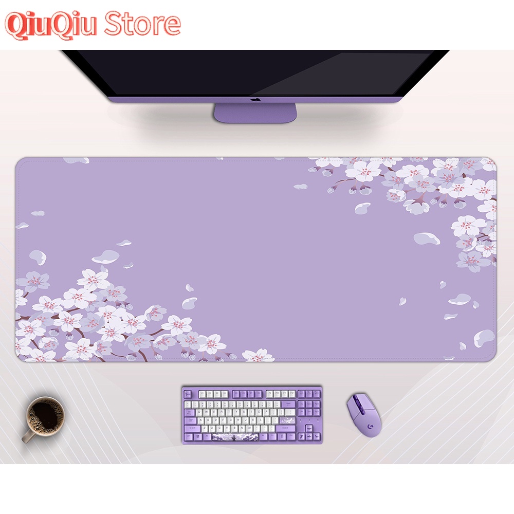Japanese Pink Sakura Desk Mat  - Gaming Accessories Girly review and price