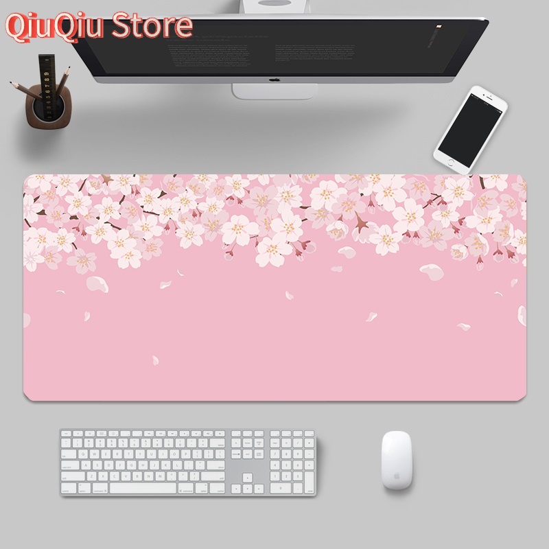 Japanese Pink Sakura Desk Mat  - Gaming Accessories Girly review and price